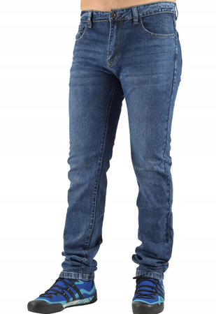 Spodnie Męskie Jeansy Niebieskie EVIN W34 L36