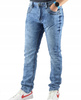 SPODNIE MESKI JEANSY NIEBIESKIE W36/L33 WYCIERANE