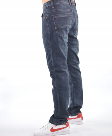 Spodnie jeansy meskie Sarol 38/32 grafitowo-szare