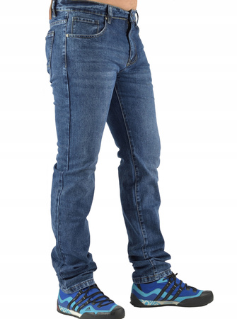 Spodnie Męskie Jeansy Niebieskie EVIN W34 L36