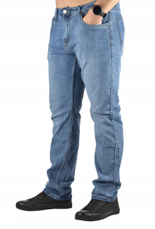 Spodnie jeansowe męskie niebieskie St.leon W38 L30