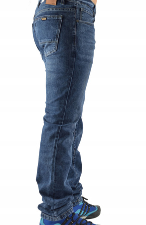 Spodnie Męskie Jeansy Niebieskie EVIN W34 L36