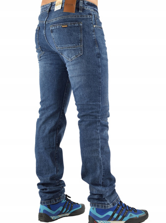 Spodnie Męskie Jeansy Niebieskie EVIN W34 L36