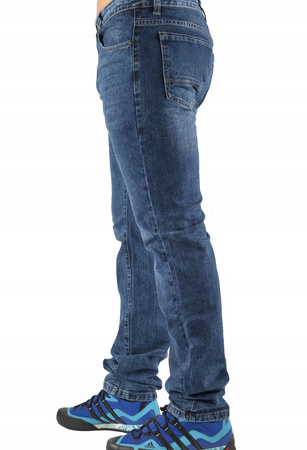 Spodnie Męskie Jeansy Niebieskie EVIN W34 L36