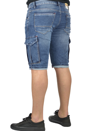 Krótkie Bojówki męskie Evin Spodenki jeansowe duże rozmiary od W39 do W46