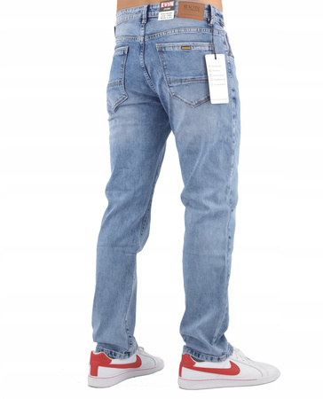 Jeansy Męskie EVIN Spodnie jasne Dł. L 30