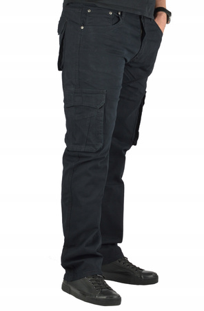 Bojówka czarna ocieplane Spodnie meskie St.leone rozmiar od W 33 do W 38 dł. nogawki L 32