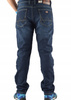 Męskie spodnie jeansowe ocieplane polarem – granatowe, ST.LEON długość nogawki L 32