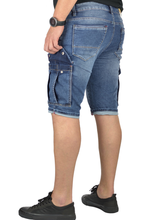 Krótkie Bojówki męskie Evin Spodenki jeansowe duże rozmiary od W39 do W46