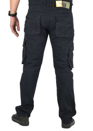 Bojówka czarna ocieplane Spodnie meskie St.leone rozmiar od W 33 do W 38 dł. nogawki L 32