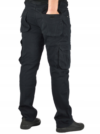 Bojówka czarna ocieplane Spodnie meskie St.leone rozmiar od W 33 do W 38 dł. nogawki L 32