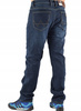 Męskie spodnie jeansowe ocieplane polarem – granatowe, ST.LEON długość nogawki L 32