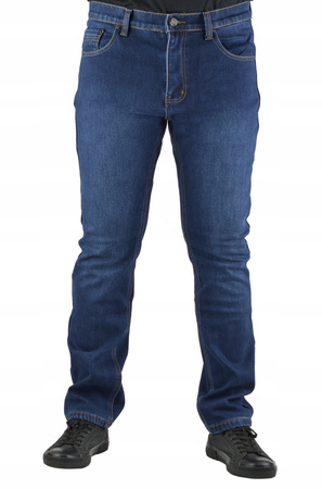 Jeansy Ocieplane Męskie ST.LEON Spodnie Granatowe W31
