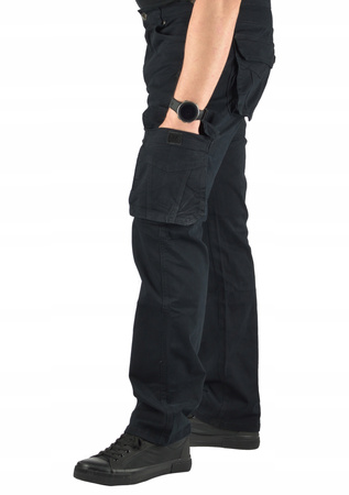 Bojówka czarna ocieplane Spodnie meskie St.leone rozmiar od W 33 do W 38 dł. nogawki L 32