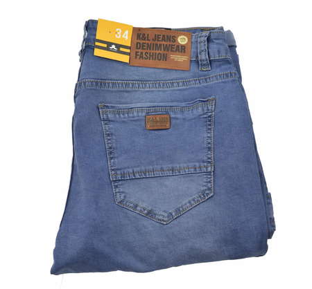 KRÓTKIE SPODENKI JEANSOWE MĘSKIE BOJÓWKI W44 DUŻE