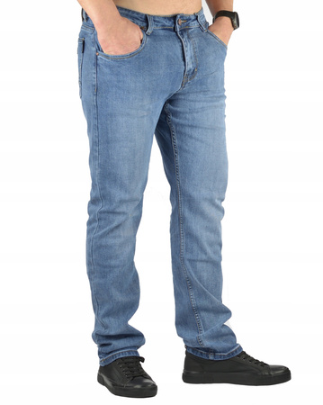Spodnie jeansowe męskie niebieskie St.leon W38 L30