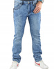 SPODNIE MESKI JEANSY NIEBIESKIE W36/L33 WYCIERANE