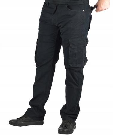 Bojówka czarna ocieplane Spodnie meskie St.leone rozmiar od W 33 do W 38 dł. nogawki L 32