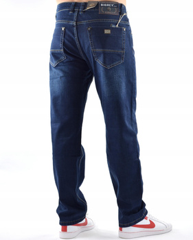 Jeansy meskie BIGREY Spodnie Granatowe  33/32 NAD