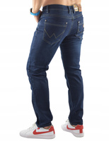 Spodnie męskie granatowe długość nogawki L34 jeansy dla wysokich