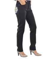 Spodnie damskie Kaiweishi jeansy Czarne