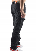 MESKIE JEANSY ST.LEONf BOJÓWKA OCIEPLANE CZARNE 36